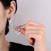 Simple Female Earring  Sterling SIlver Cloud Tassel Stackable Pearl Earrings for Women Wavy Pattern Ear Wedding  Gift