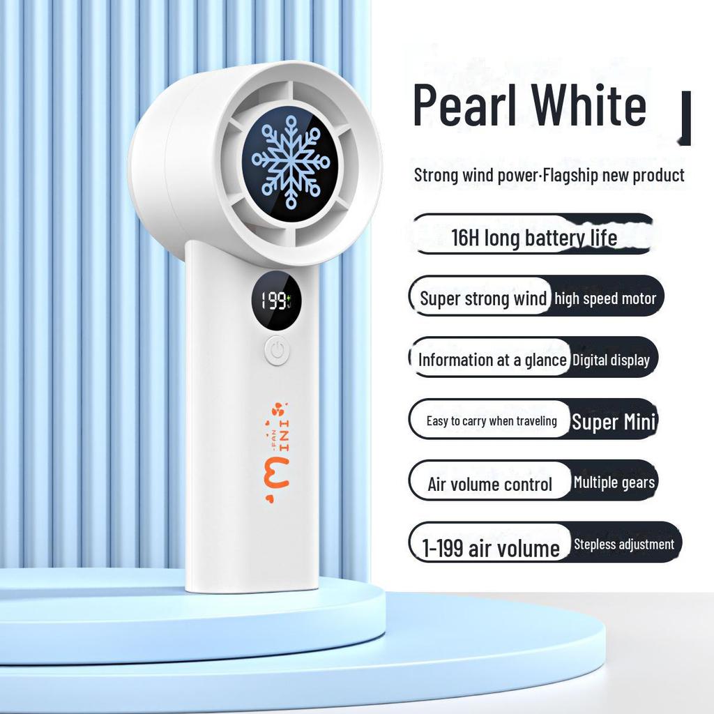 2025 Mini ventilator turbo portabil reîncărcabil USB cu 100 de viteze, fără elice