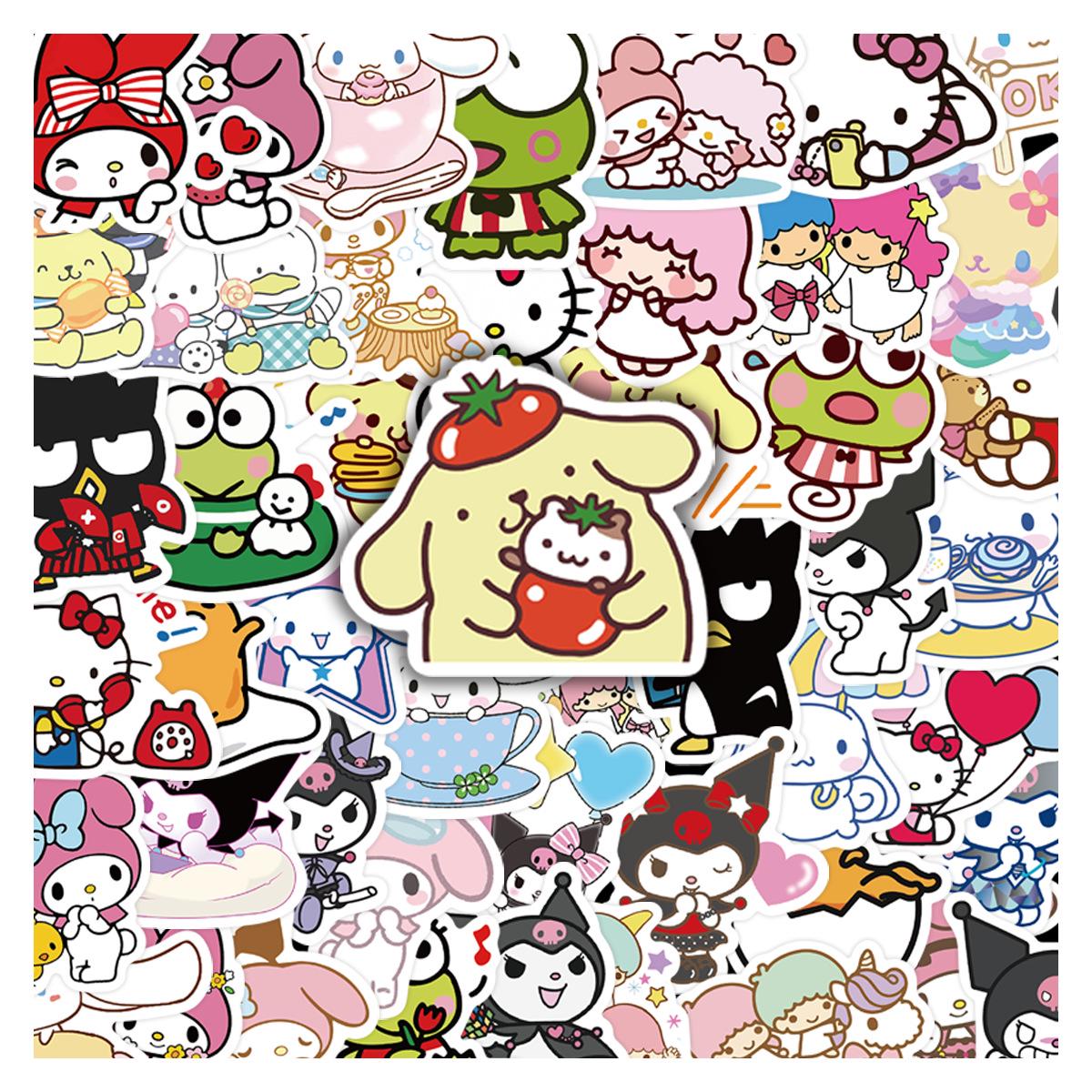 50 Zhang San Sanrio Cute Cartoon Character Stickers for Notebooks and Planners - DIY Decoration No