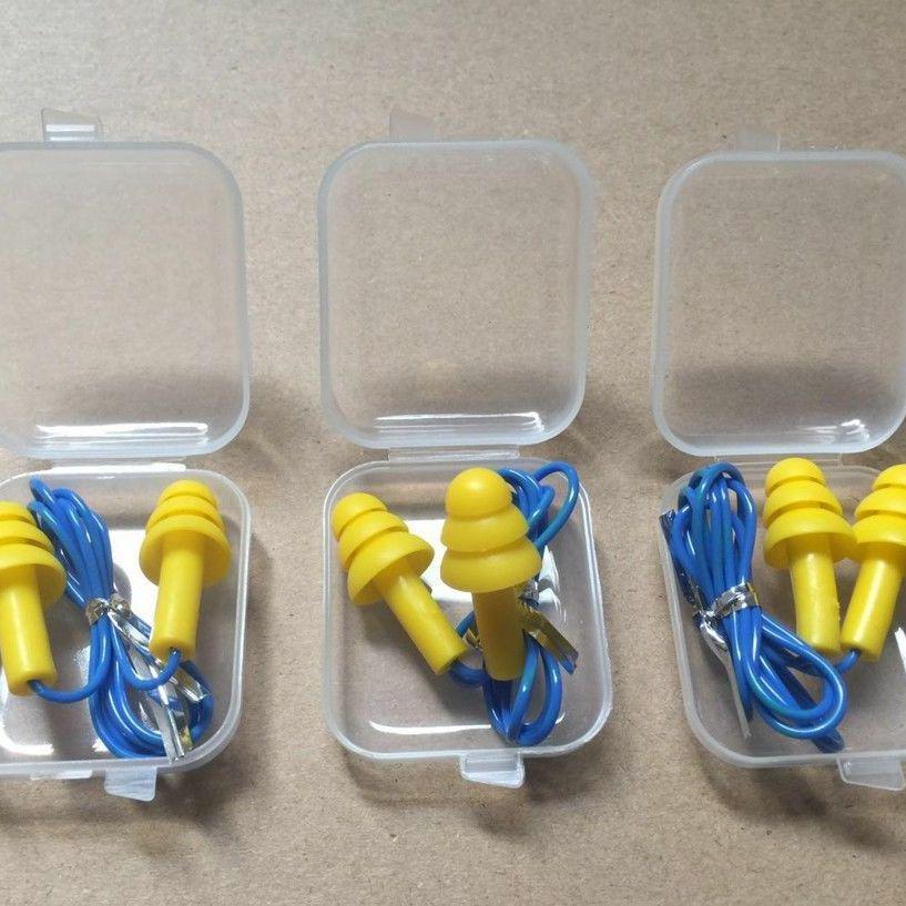 Silicone Sponge Earplugs (5 Pairs) for Noise Reduction and Isolation - Ideal for Work, Sleep, and Travel