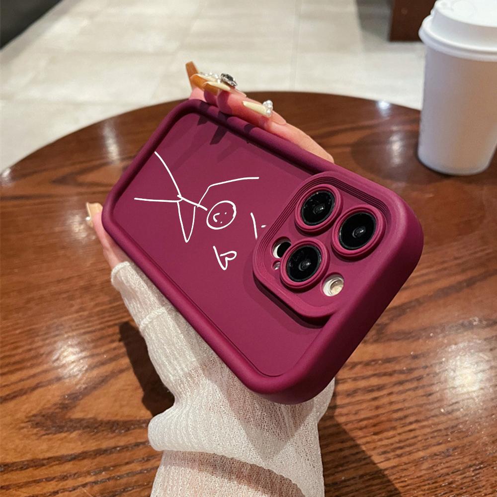 N80 Cartoon Matchman design Soft Angel Eyes Phone Cases for iPhone 15 14 12 11 Pro Max 13 mini 7 8 6S Plus XS Max XR SE Shockproof Bumper Cover