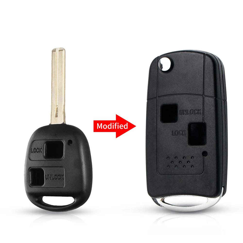 3 Buttons Modified Flip Remote Car Key Shell For Lexus Rx300 Ls400 Ls430 Es330 Sc430 Is300 Rx330 Rx350 Gs300 46Mm Blade