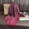 Square Scarf With Imitation Silk Versatile Neck Scarf For Dress Up Your Look, Spring/Summer Women's Soft Stain Bandannas Hijab