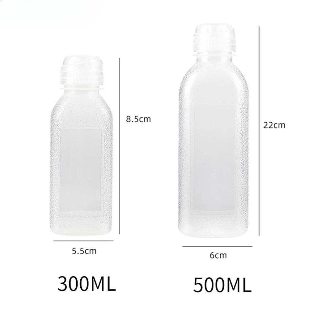 300500ml Oil Bottle Transparent Olive Oil Pot Soy Sauce Leak-Proof Kitchen Cooking Household Camping BBQ Tools