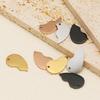 2Pcs/Set Stainless Steel Broken Heart Charms DIY Jewelry Earrings Making Fashion Couple Necklace Pendant Bracelet Lover Findings