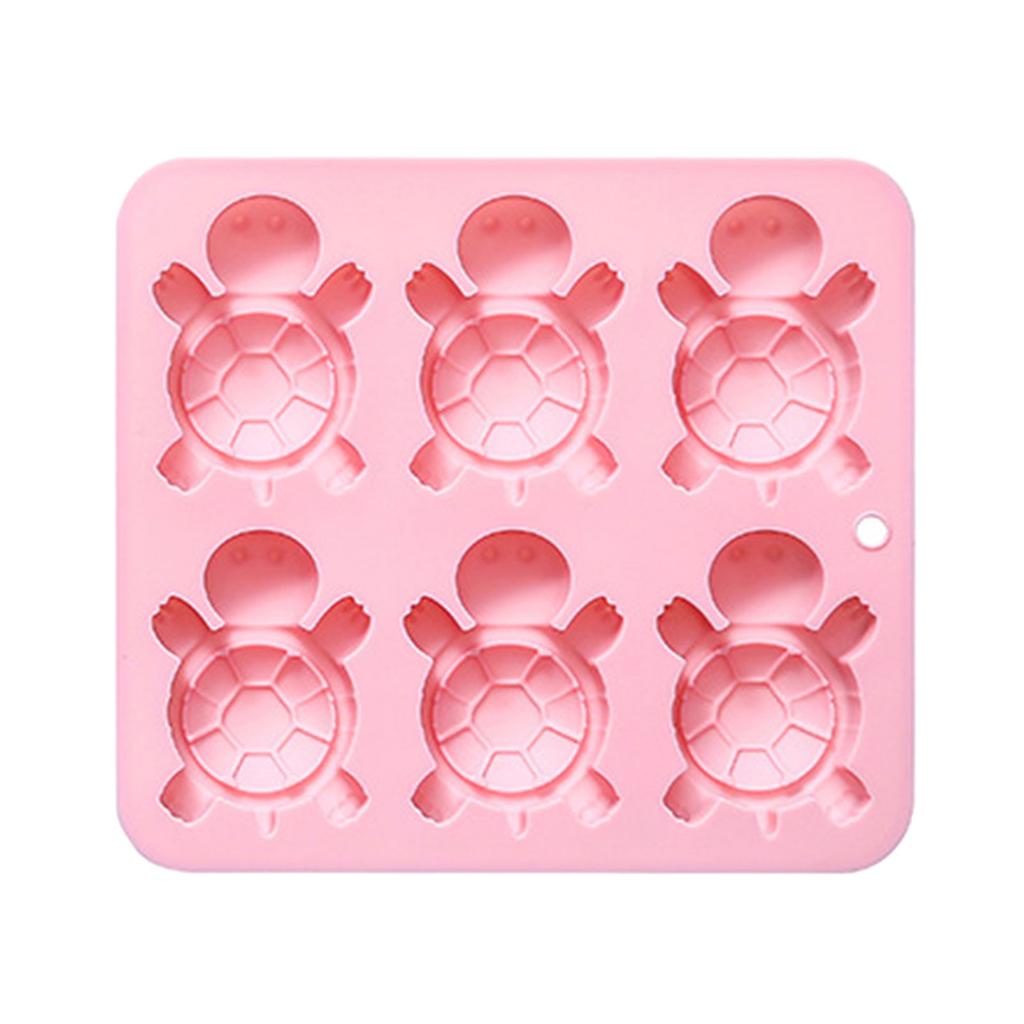 6 håligheter Stor sköldpadda Moussetårtsform Livsmedelskvalitet Silikon Chokladdessert Bakform Familjesammankomst Bakverk