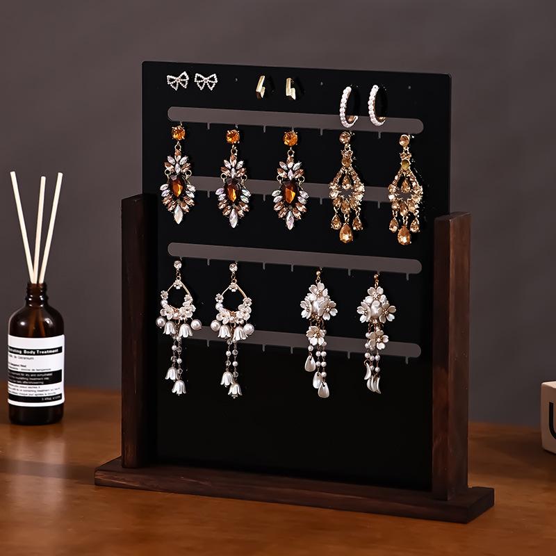 Acrylic Jewelry Displays Rack Eardrop Jewellery Showcase Stand Transparent Earrings Display Shelf Large Capacity Trinketholder