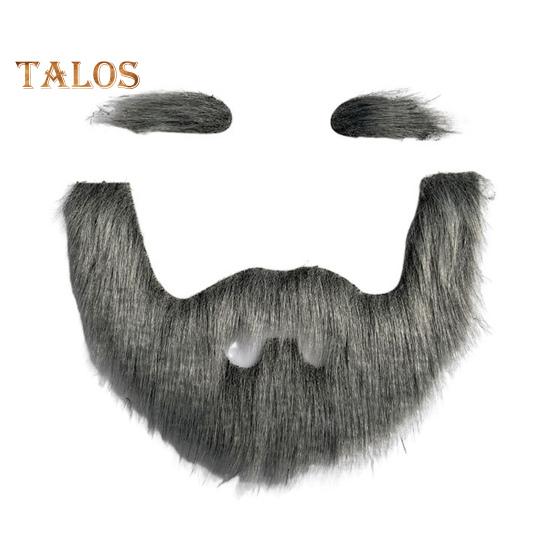 Fake Mustache And Eyebrow Set Self-Adhesive Fake Beard Costume Accessory Cosplay Prop for Masquerade Theater Stage