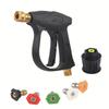 High Pressure Washer Gun for Karcher K2-K7&Nilfisk- Multi-Function Quick Connect Nozzle, Heavy Duty Cleaning for Car & Home