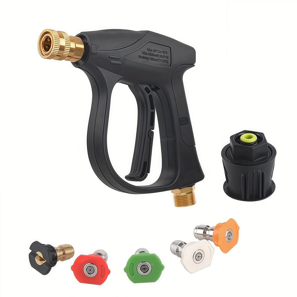 High Pressure Washer Gun for Karcher K2-K7&Nilfisk- Multi-Function Quick Connect Nozzle, Heavy Duty Cleaning for Car & Home