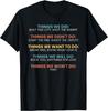 Retro Vintage Things We Did Didn't Want Will Won't Do Tee T-Shirt Mens Womens Tees Top Unisex T-Shirt Mens Womens Tees Top