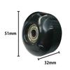 RANGS R1 Skateboard Genuine Replacement Wheels of 4 with 51mm Not (Pack Bearings), (Color Available)
