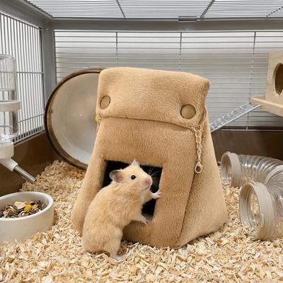 Windproof Bread Bag Hamster Nest Thickened Small Pet Sleeping Bag Hamster Cotton Nest  Cold Weather