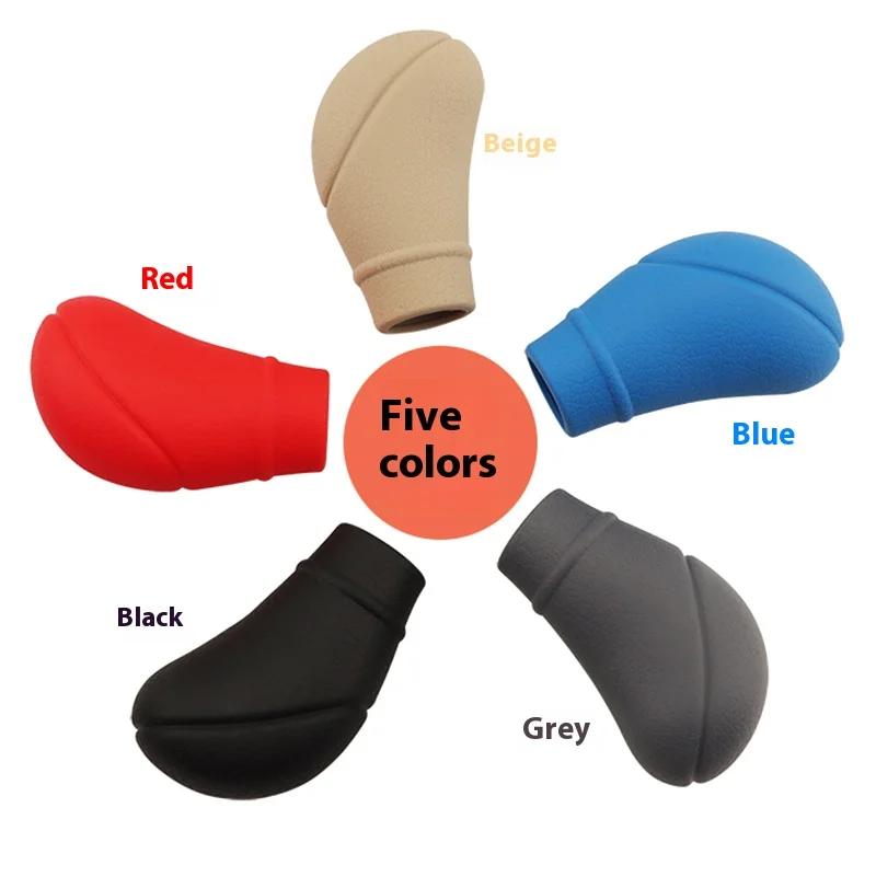 Car Silicone Gear Shift Knob Cover Handbrake Non Slip Grip Handle Case Automobiles Gear Shift Collars Car Interior Accessories