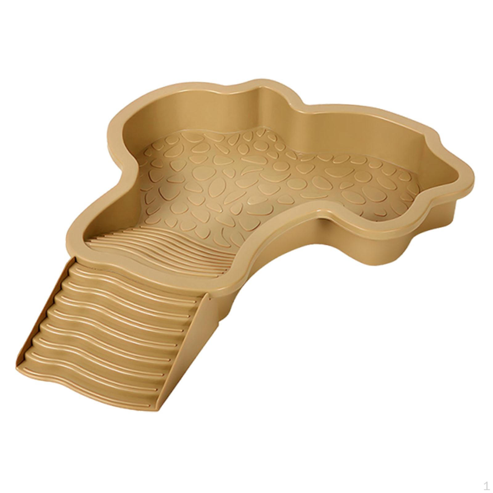 

Черепаха греется с наклонной поилкой Многофункциональная для аксессуаров для DIY садов Рептилия