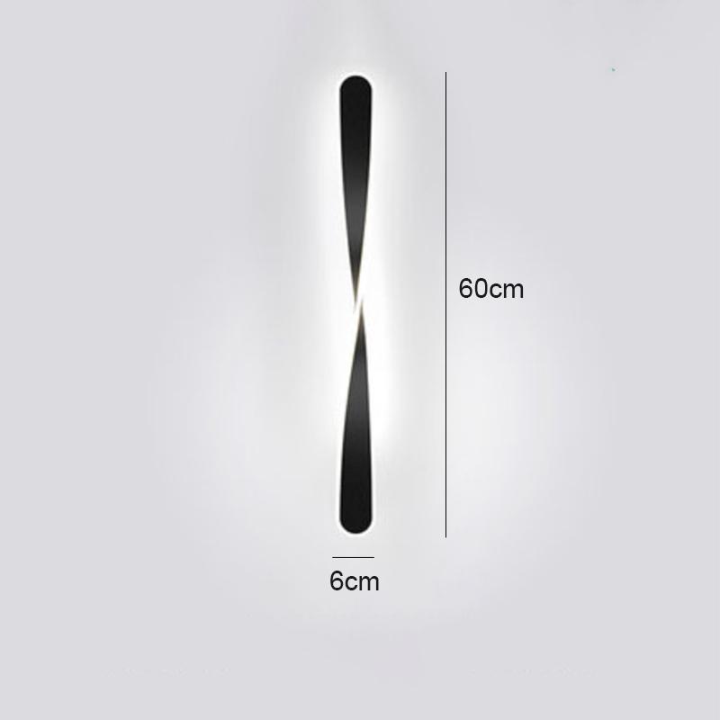 Severské LED spirálové nástěnné svítidlo Ložnice Vnitřní nástěnné svítidlo pro pracovnu Chodba obývacího pokoje Home Deco svítidlo