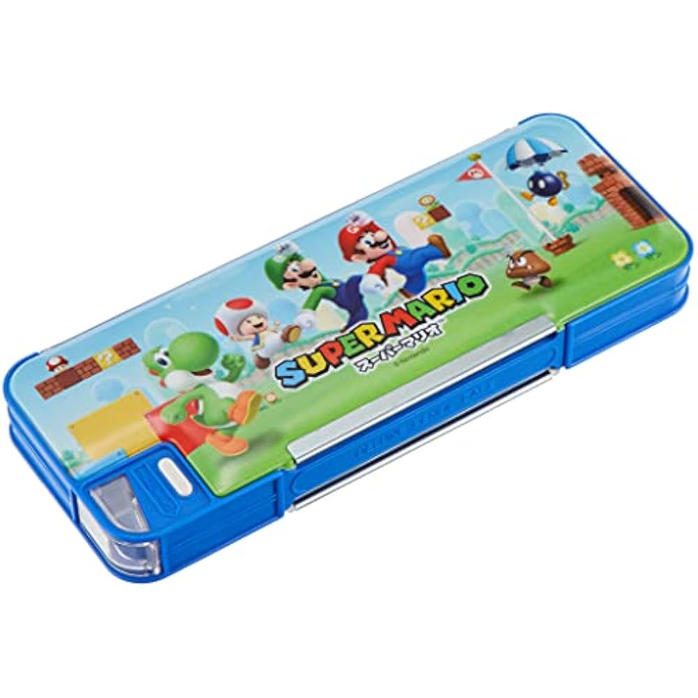 Mitsubishi P1802BT108 Super Mario SMS5 Double Opening Pencil Case