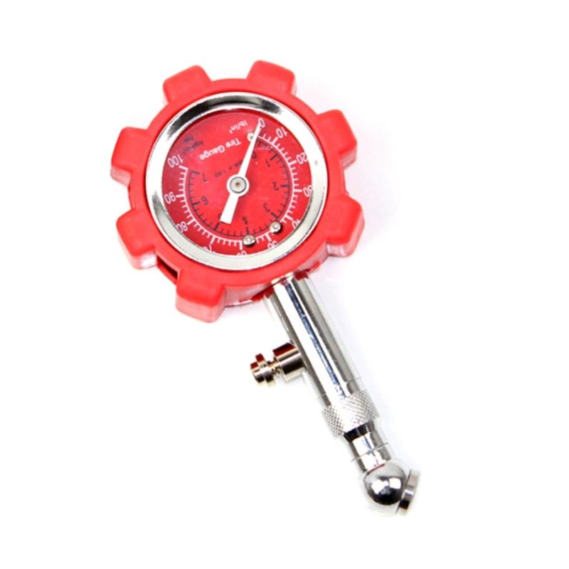 100PSI Car Motorcycle Tires Pressure Gauge Manometer Dial Air Pressure Meter