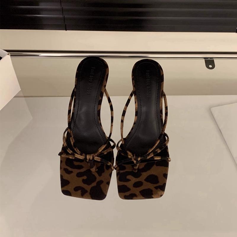 Fashion SUOJIALUN Summer New Brand Women Slipper Fashion Narrow Band Ladies Elegant Sandal High Weadge Heel Outdoor Elegant Slides