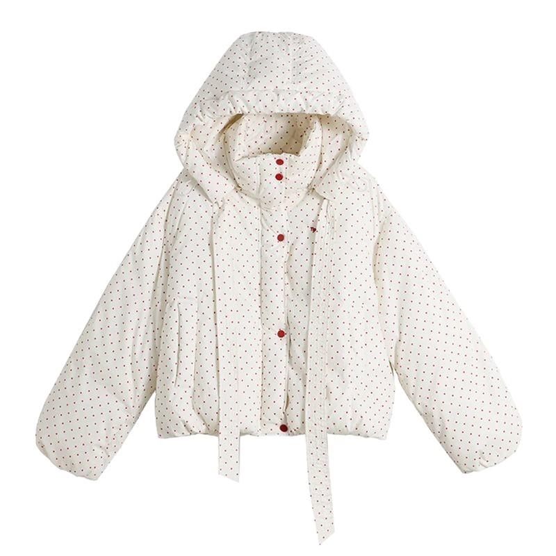 

Hooded Cotton-padded Jacket Winter New Warm Thickened Bread Clothes Cotton Clothes Women s Short Models XL