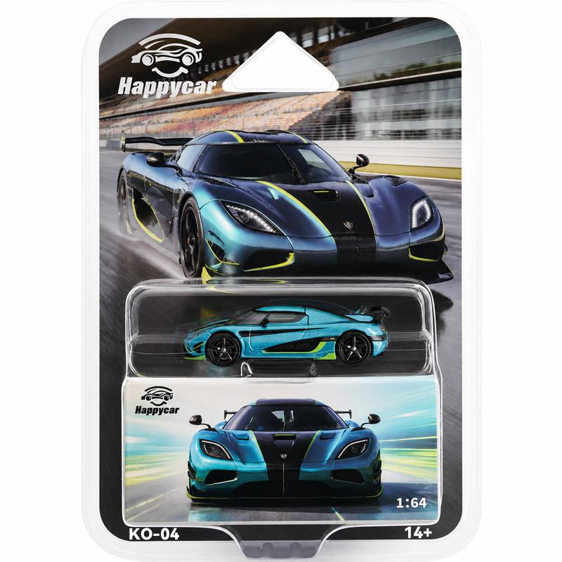 Op voorraad Happycar 1:64 Miniatuur Agera Rs Diecast Auto Model Speelgoed Simulatie Legering Sportauto Verzamelaar Bureau Decoratie
