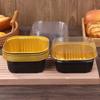 10Set Aluminum Foil Cake Container 325Ml Cake Pans Liners With Lids Heat-Resistant Foil Baking Cups Cake Pan Kitchen Tool