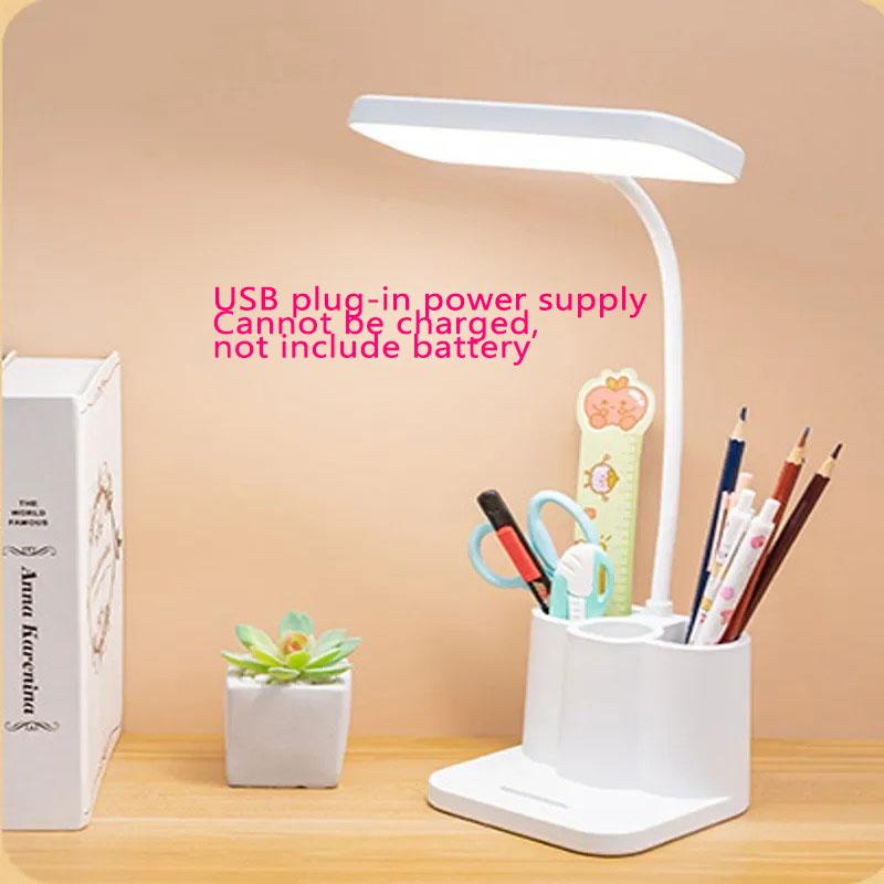 Dimming Touch LED Desk Lamp Portable Study Lamp USB Charging Table Light Reading Learn Eye Protection Light Room Office Lighting