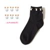 Rerto Pearl Socks Women Elastic Cotton Handmade Meias Creative Socks