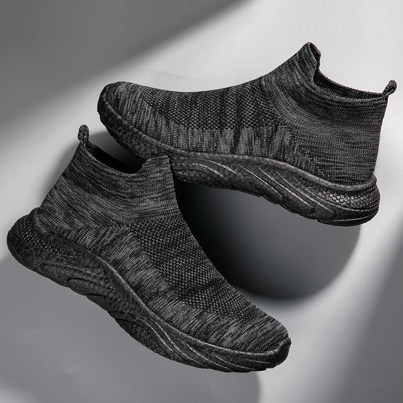 Amazon New Men's Shoes Autumn Breathable Sports Shoes Shock Absorption Couple Shoes Mesh Surface Casual One Pedal Lazy Shoes Tide