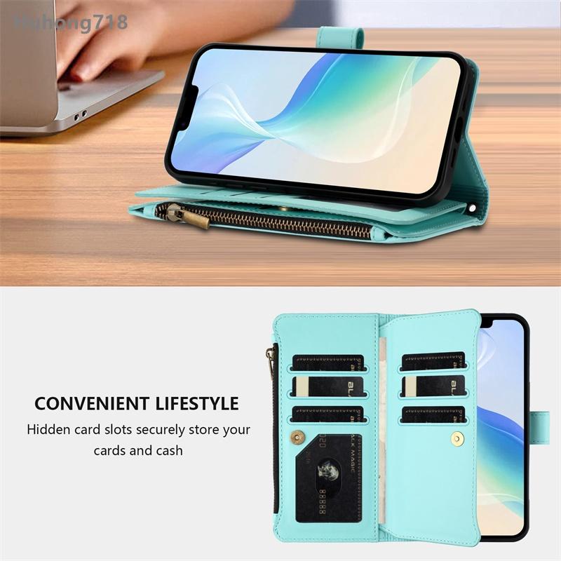 Kožené pouzdro na zip pro Samsung Galaxy A20S A21 A21S A22 A22S A30S A31 A32 A325F M32 A40 A41 A42 M42 F42 A50 A50S A51 A5160 4G 5G Peněženkové pouzdro