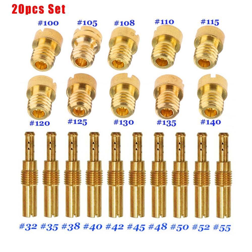 Carburetor Main Jet Part 150cc 125cc 20Pcs/Set Kit + Slow/Pilot Jet New