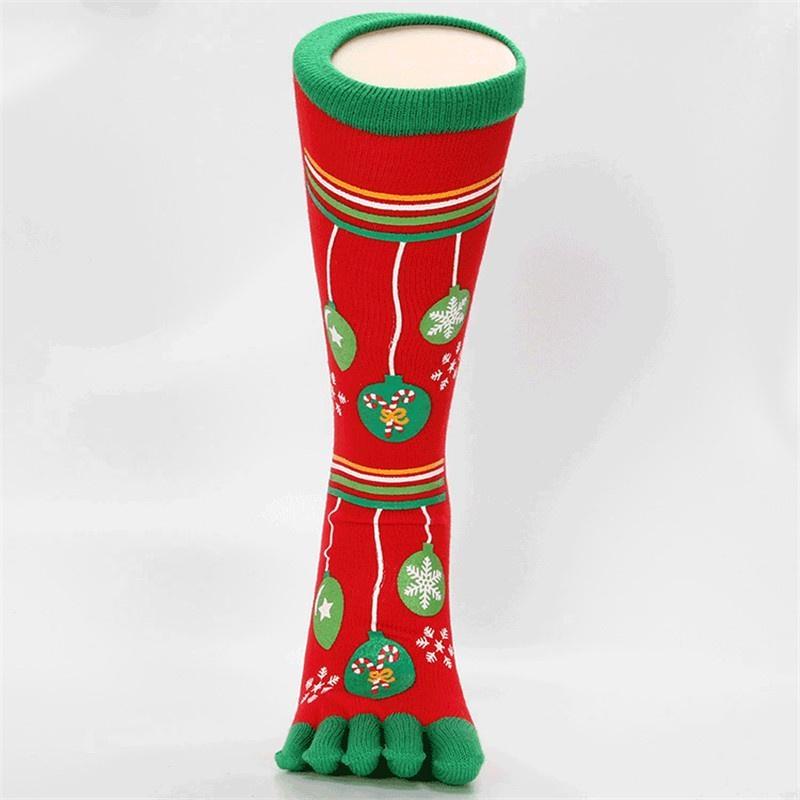 Jesień Zima Dziecięce Bawełniane Świąteczne Czarne Paski Ciepłe Świąteczne Skarpetki Bez Palców