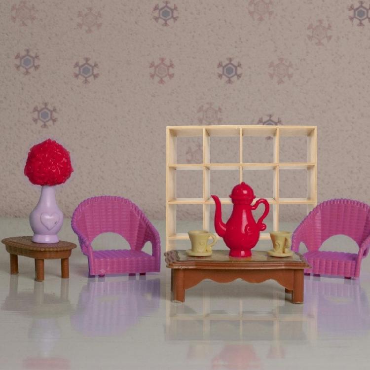 Multifunktionale Miniatur-Puppenhausmöbel-Organizer 16-Fächer-Ausstellungsregal für Haushalts- oder Bürobedarf
