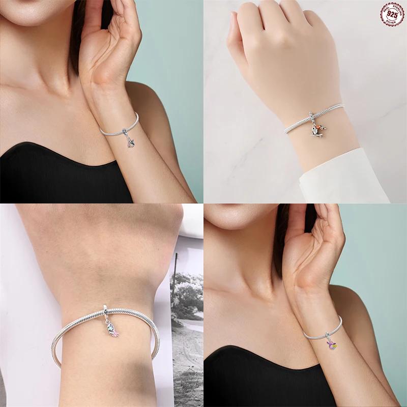 Charms Copper Birds Animal Beads Fit Bracelet Necklace Accessories Bead Jewelry Making Fine Jewelry Gift Diy