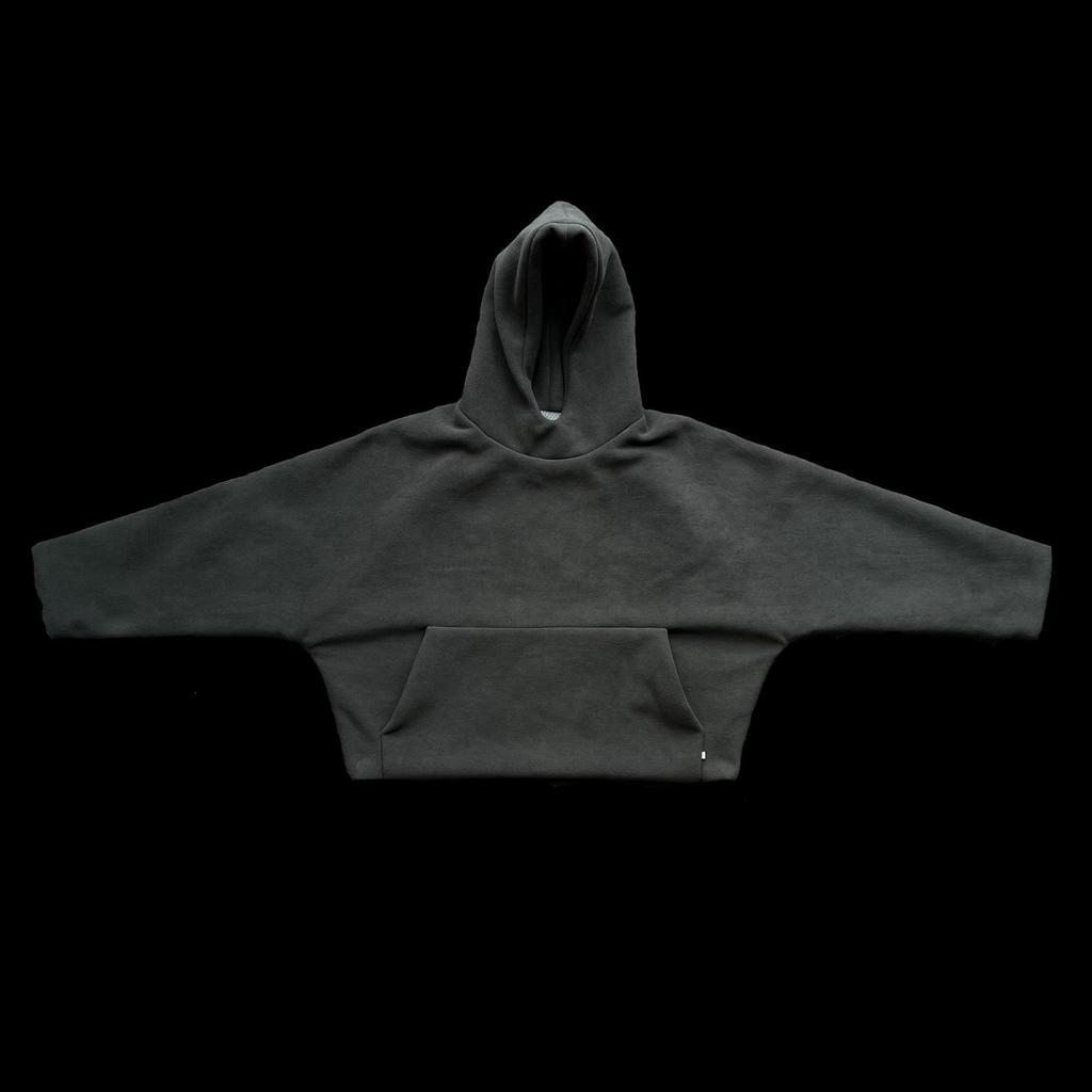 INS HYPE FIVE Kanye West Style Double-Layer Hooded Sweatshirt with Pigeon Print and Cotton Padding