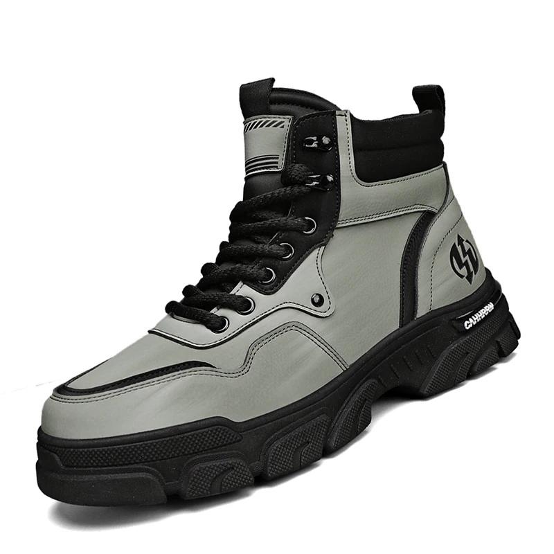 Men Sneakers 2024 Outdoor Breathable Boots Outdoor Hiking Winter Shoes Light Non-slip Men Desert Ankle Boots Chelsea Boots Men