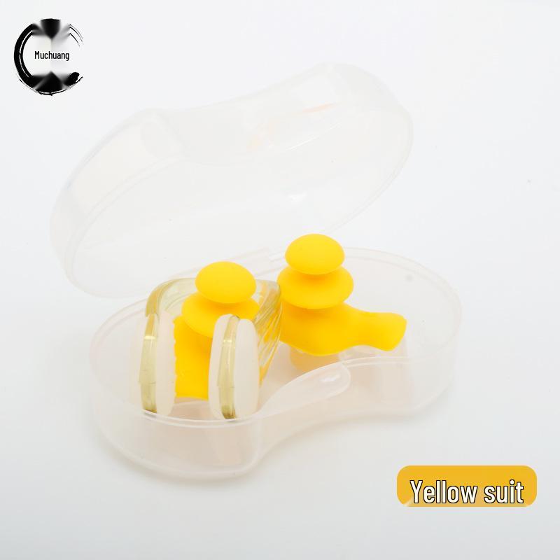 Silicone Waterproof Swimming Earplugs & Nose Clip Set - New Upgrade
