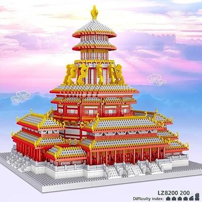 Chinese Architecture Micro Building Blocks Set with 5436 Pieces for Adults Detailed Ziwei Palace Model Kit Featuring World Famo