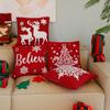 Christmas Elk Snowflake Pillow Sofa Bedside Cushion Embroidered Home Ins Style Pillow European and American
