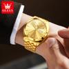 OLEVS 6730 High Quality Gents Mechanical Watch New Design Stainless Steel Band Luminous Calendar Hollow Out Business Wrist Watch