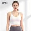 Women Stylish Cross Back Yoga Tank Top with One-piece Chest Pads, Elastic Comfort Workout Bra, Light Support Activewear for Sports and Outdoor
