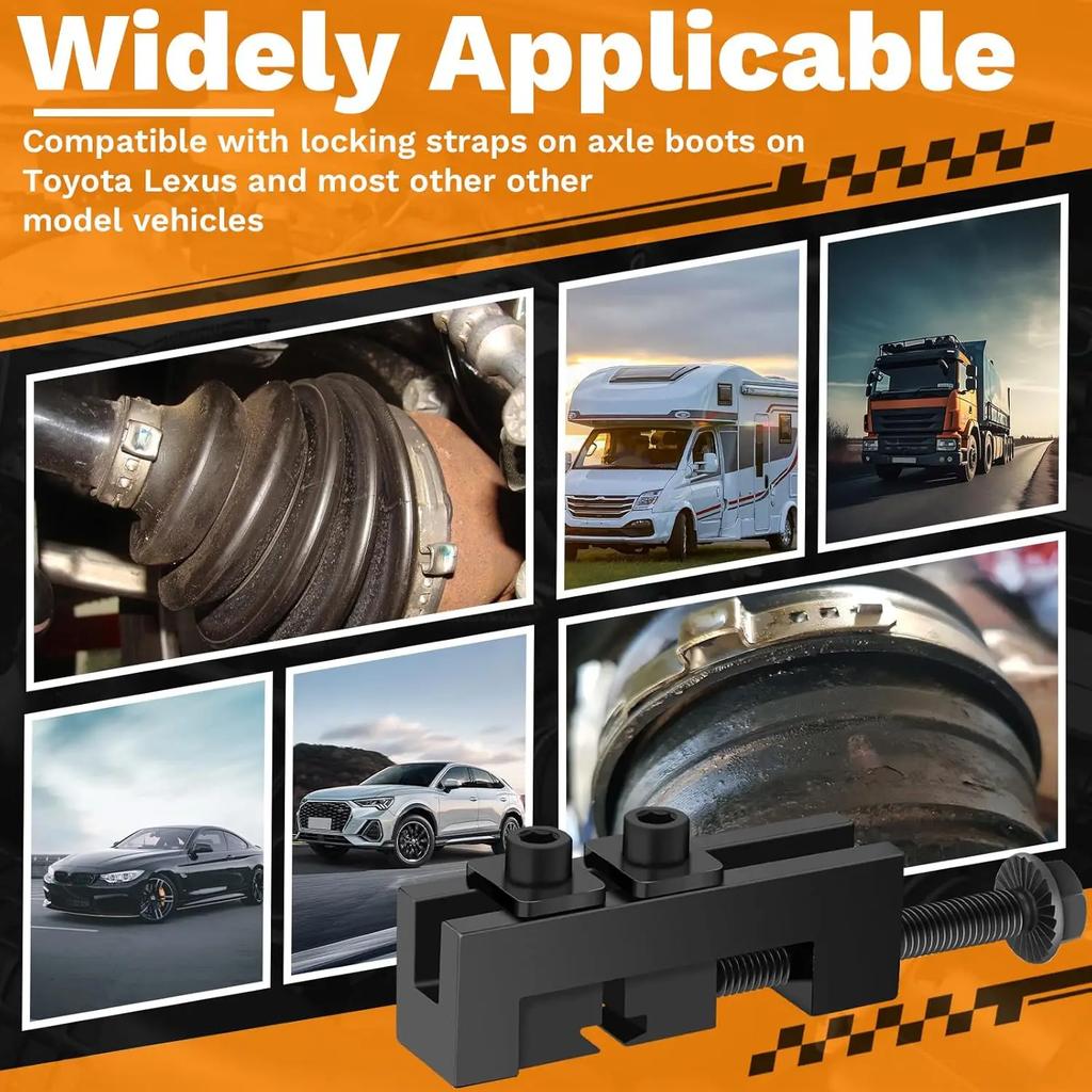 Universal CV Axle Boot Clamp Pliers Tool for Drive Shaft Locking Strap Removal Fits Toyota Lexus Automotive Repair Tool