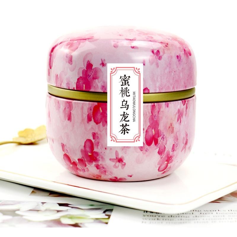 Caixa de chá, recipientes, latas de velas, café, doces, lanches, pequenas latas, mini caixas de armazenamento portáteis, potes lacrados, embalagens, utensílios para chá