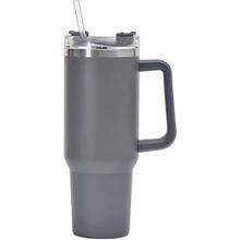 

1200ML Metal Vacuum Insulated Cup Stainless Steel Portable Water Cup Refrigerated Vacuum Insulated Straw Leak-proof Lid One Size