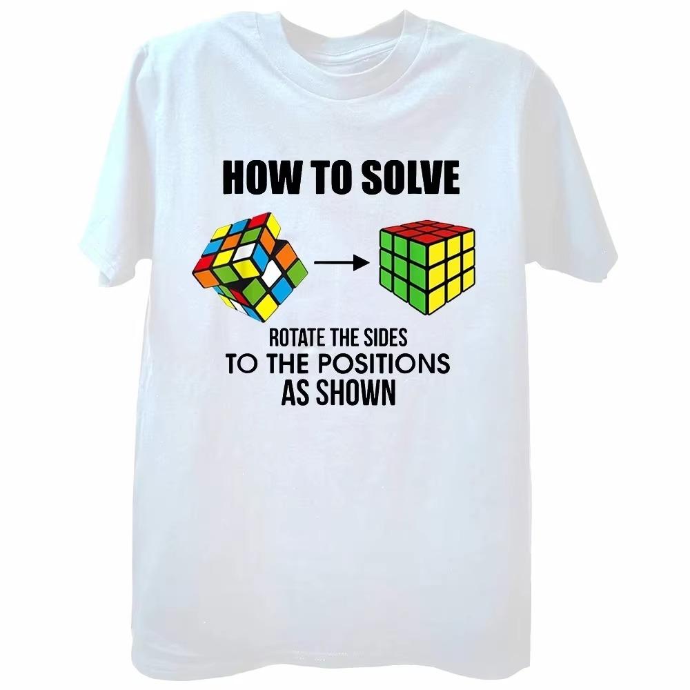 Summer Men's T-Shirt Cartoon Printed Men's Women's Cotton Short Sleeve Tops Casual Fashion Street Clothing Oversized Pullover