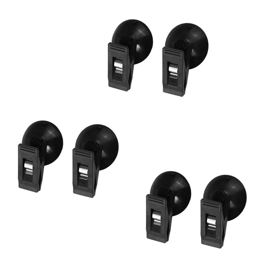 Mirhua Suction Cup Clips (Pack of 6) Car Window Clips Sun Shade Curtain Clip