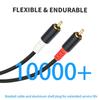 2RCA Male To 2RCA Male Sound Speaker Adapter Splitter Cable Gold Plated Metal Shell Flexible Stereo Sound Transmissio
