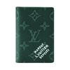 Pocket Organizer Monogram Coated Canvas Card Holder Men Wallets Green M26844