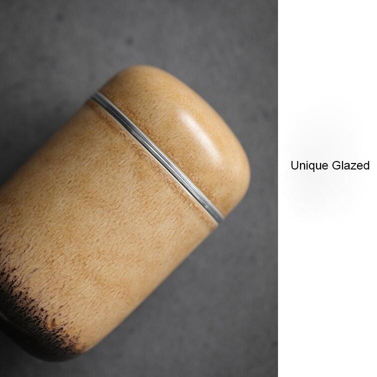 Kiln-transformed ceramic tea canister, small sealed jar, portable storage jar