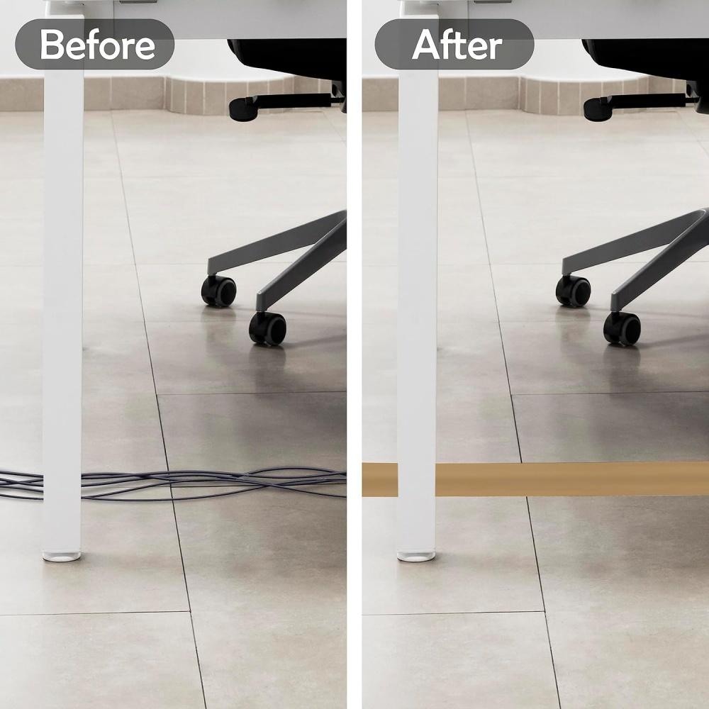 1pc 118.11X2.17in Cable Cover Protector PVC Self-Adhesive Wire Protection Strip Wall And Floor Wire Organizer For Home